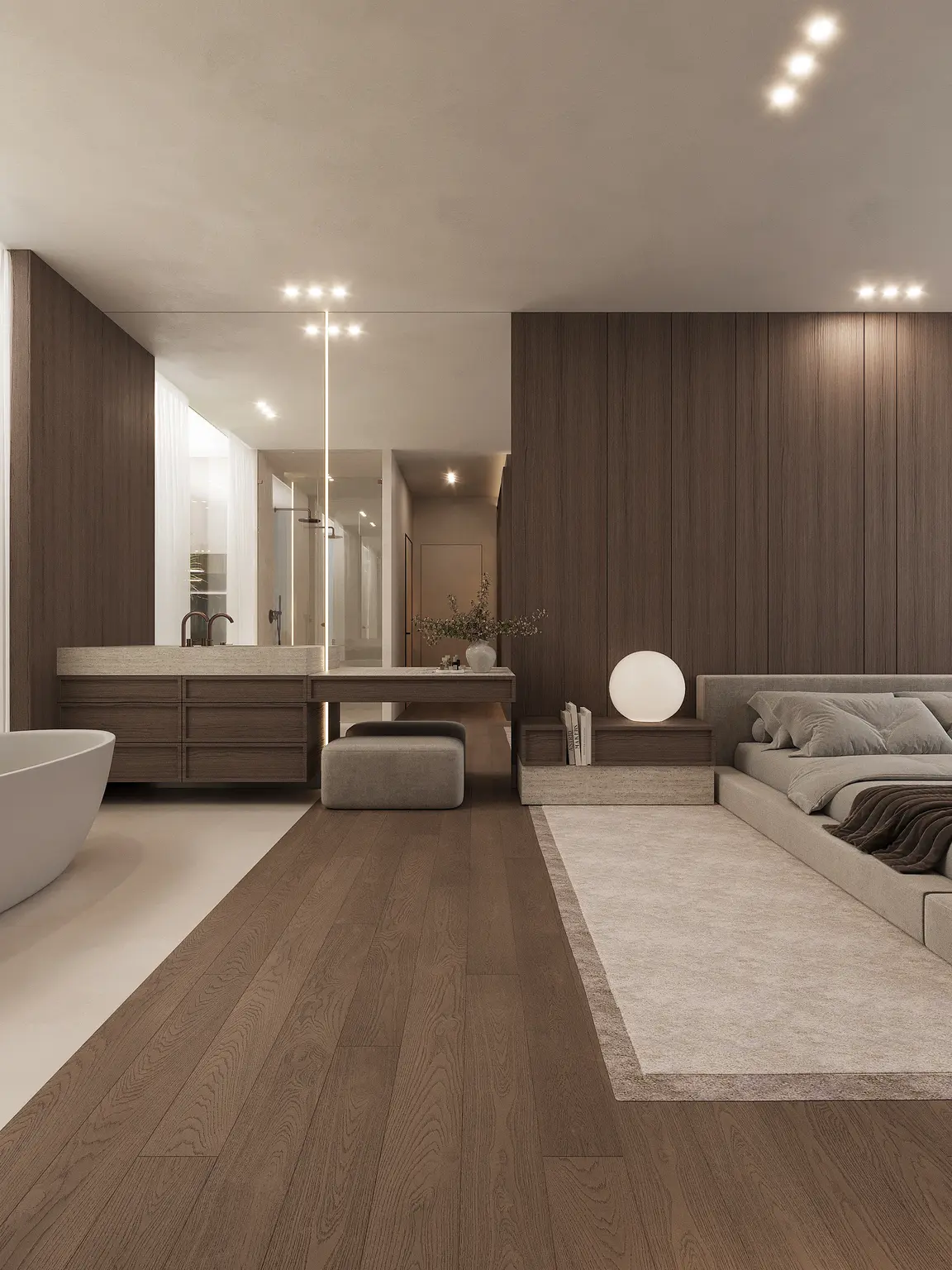 עיצוב חדר רחצה דירת יוקרה