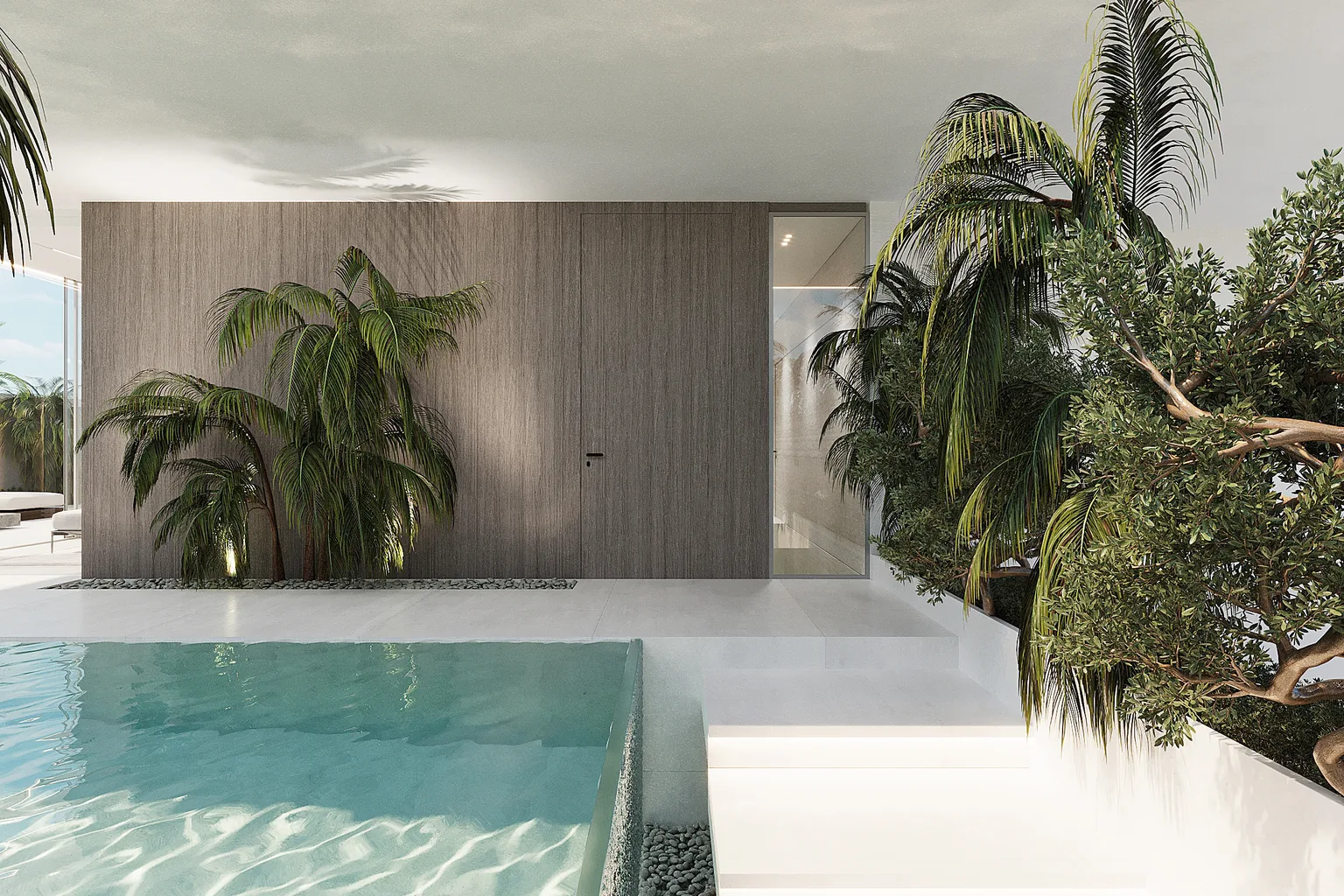 עיצוב פנים בית מודרני - חלל פתוח עם מטבח, פינת אוכל וסלון - שירן דדיה